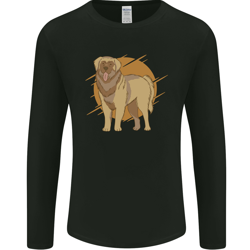 A Leonberger Dog Mens Long Sleeve T-Shirt Black
