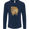 A Leonberger Dog Mens Long Sleeve T-Shirt Navy Blue