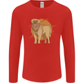 A Leonberger Dog Mens Long Sleeve T-Shirt Red