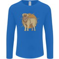 A Leonberger Dog Mens Long Sleeve T-Shirt Royal Blue