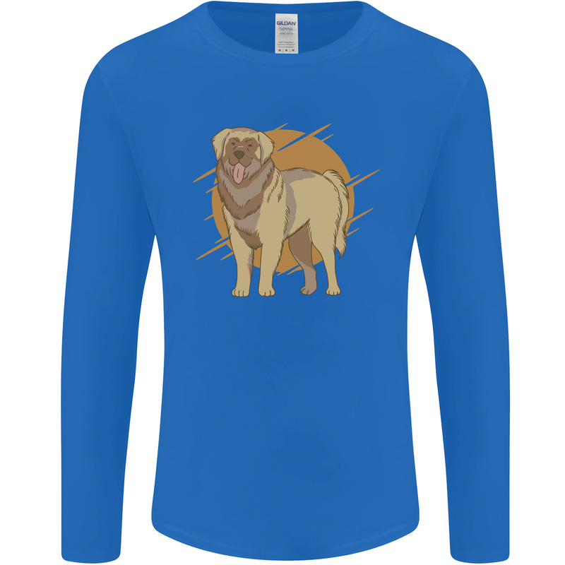 A Leonberger Dog Mens Long Sleeve T-Shirt Royal Blue
