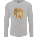 A Leonberger Dog Mens Long Sleeve T-Shirt Sports Grey