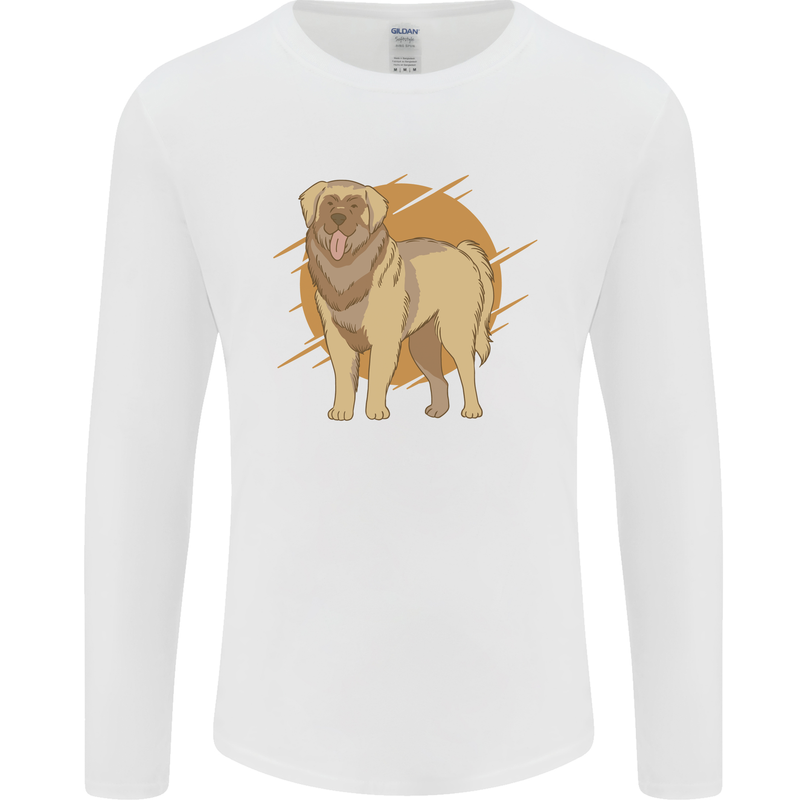A Leonberger Dog Mens Long Sleeve T-Shirt White