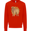 A Leonberger Dog Mens Sweatshirt Jumper Bright Red