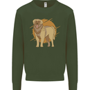 A Leonberger Dog Mens Sweatshirt Jumper Forest Green