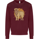 A Leonberger Dog Mens Sweatshirt Jumper Maroon