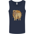 A Leonberger Dog Mens Vest Tank Top Navy Blue