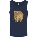 A Leonberger Dog Mens Vest Tank Top Navy Blue