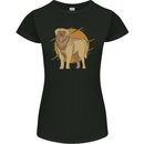 A Leonberger Dog Womens Petite Cut T-Shirt Black