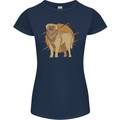 A Leonberger Dog Womens Petite Cut T-Shirt Navy Blue