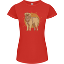 A Leonberger Dog Womens Petite Cut T-Shirt Red