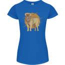 A Leonberger Dog Womens Petite Cut T-Shirt Royal Blue