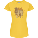 A Leonberger Dog Womens Petite Cut T-Shirt Yellow