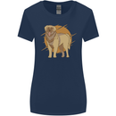 A Leonberger Dog Womens Wider Cut T-Shirt Navy Blue