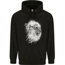 A Lion Childrens Kids Hoodie Black