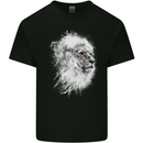 A Lion Mens Cotton T-Shirt Tee Top Black