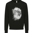 A Lion Mens Sweatshirt Jumper Black