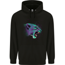 A Lion Watercolour Mens Hoodie Black