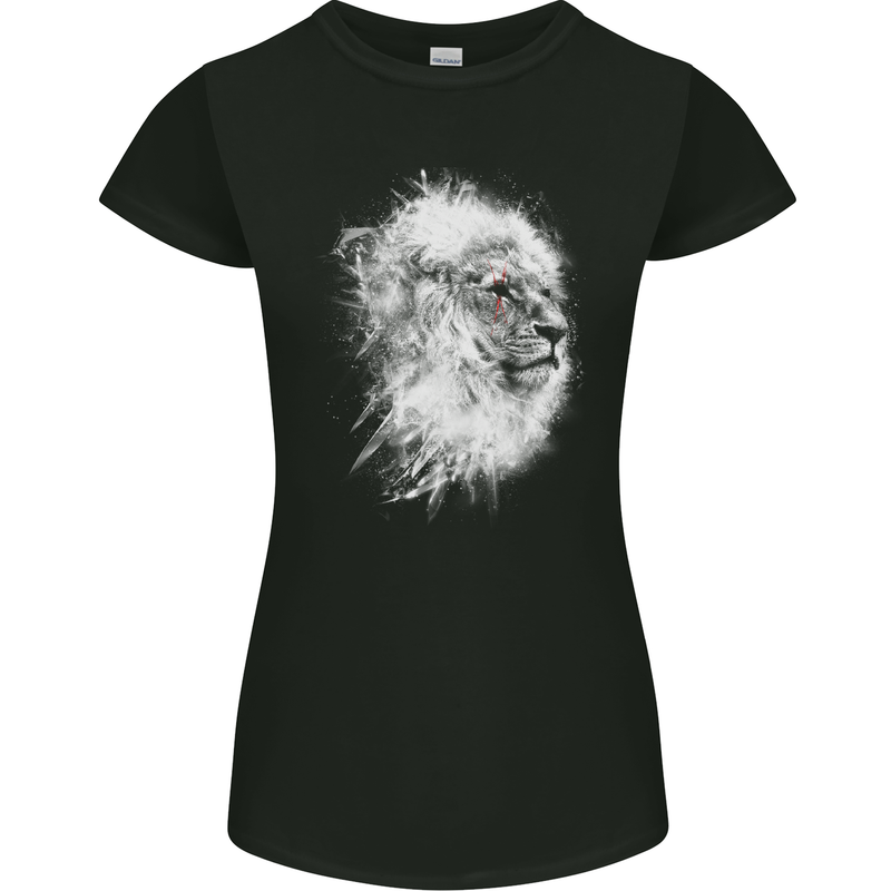 A Lion Womens Petite Cut T-Shirt Black