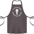 A Little Head Funny Offensive Slogan Cotton Apron 100% Organic Dark Grey