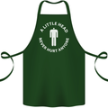 A Little Head Funny Offensive Slogan Cotton Apron 100% Organic Forest Green