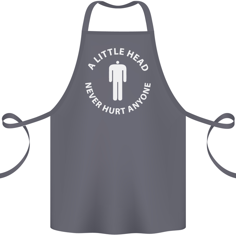 A Little Head Funny Offensive Slogan Cotton Apron 100% Organic Steel