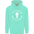 A Little Head Funny Offensive Slogan Mens 80% Cotton Hoodie Peppermint