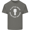 A Little Head Funny Offensive Slogan Mens Cotton T-Shirt Tee Top Charcoal