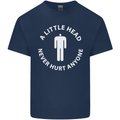 A Little Head Funny Offensive Slogan Mens Cotton T-Shirt Tee Top Navy Blue