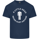 A Little Head Funny Offensive Slogan Mens Cotton T-Shirt Tee Top Navy Blue