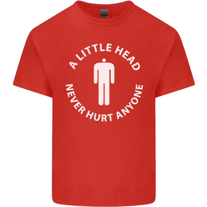 A Little Head Funny Offensive Slogan Mens Cotton T-Shirt Tee Top Red