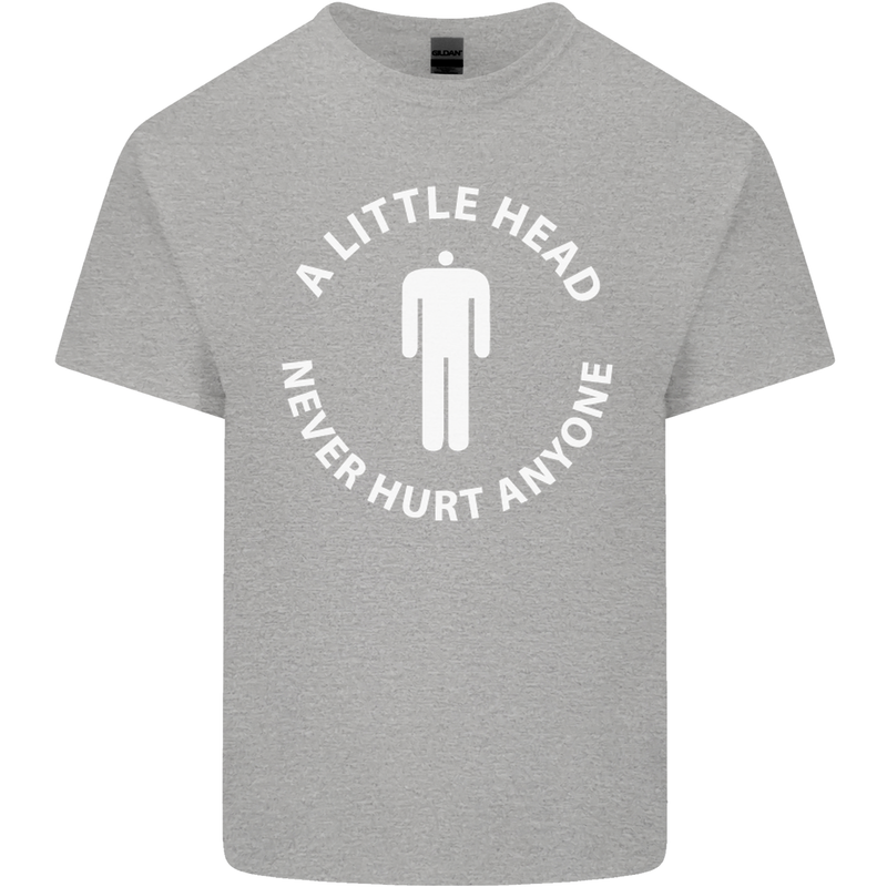 A Little Head Funny Offensive Slogan Mens Cotton T-Shirt Tee Top Sports Grey