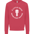 A Little Head Funny Offensive Slogan Mens Sweatshirt Jumper Heliconia