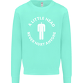 A Little Head Funny Offensive Slogan Mens Sweatshirt Jumper Peppermint