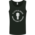 A Little Head Funny Offensive Slogan Mens Vest Tank Top Black