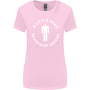 A Little Head Funny Offensive Slogan Womens Wider Cut T-Shirt Light Pink
