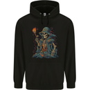 A Living Dead Wizard Skull Sorcerer Mens 80% Cotton Hoodie Black