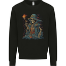A Living Dead Wizard Skull Sorcerer Mens Sweatshirt Jumper Black