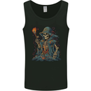A Living Dead Wizard Skull Sorcerer Mens Vest Tank Top Black