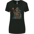 A Living Dead Wizard Skull Sorcerer Womens Wider Cut T-Shirt Black