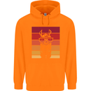 A Llama Wearing Shades Childrens Kids Hoodie Orange