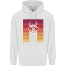 A Llama Wearing Shades Childrens Kids Hoodie White
