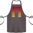 A Llama Wearing Shades Cotton Apron 100% Organic Dark Grey