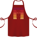 A Llama Wearing Shades Cotton Apron 100% Organic Maroon