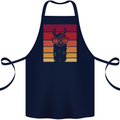 A Llama Wearing Shades Cotton Apron 100% Organic Navy Blue