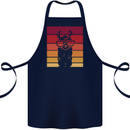 A Llama Wearing Shades Cotton Apron 100% Organic Navy Blue