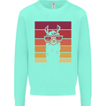 A Llama Wearing Shades Kids Sweatshirt Jumper Peppermint