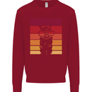 A Llama Wearing Shades Kids Sweatshirt Jumper Red
