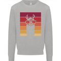 A Llama Wearing Shades Kids Sweatshirt Jumper Sports Grey