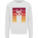 A Llama Wearing Shades Kids Sweatshirt Jumper White